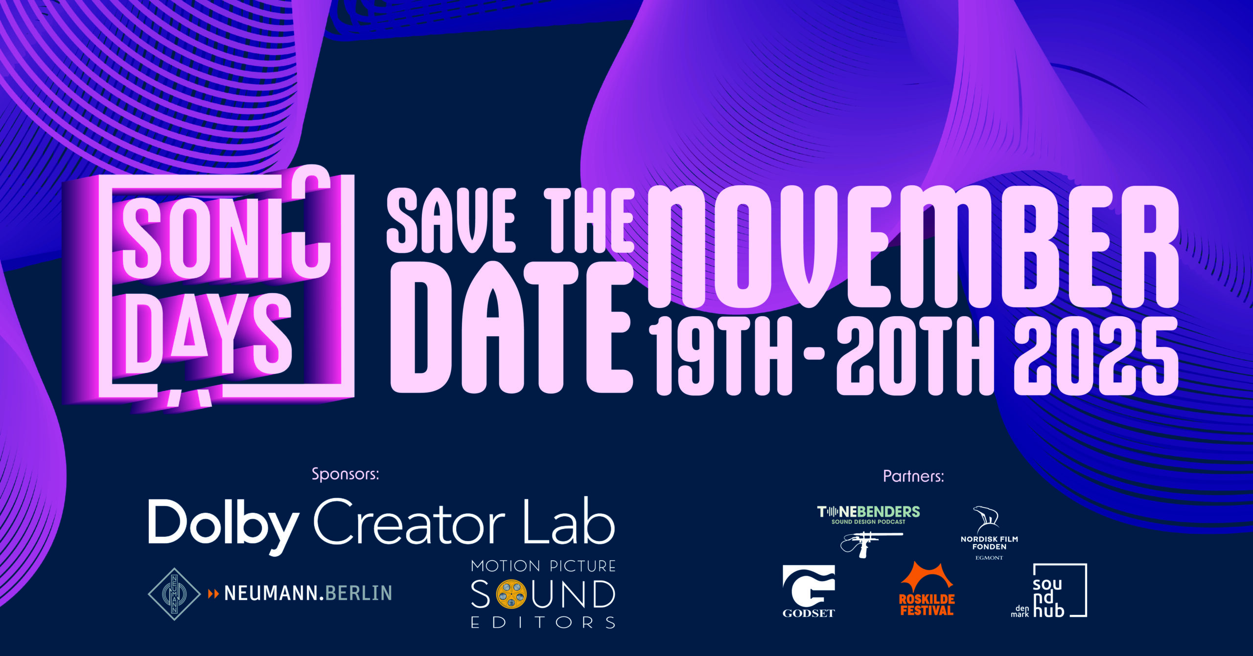 Save the Date – Sonic Days returns November 19–20, 2025