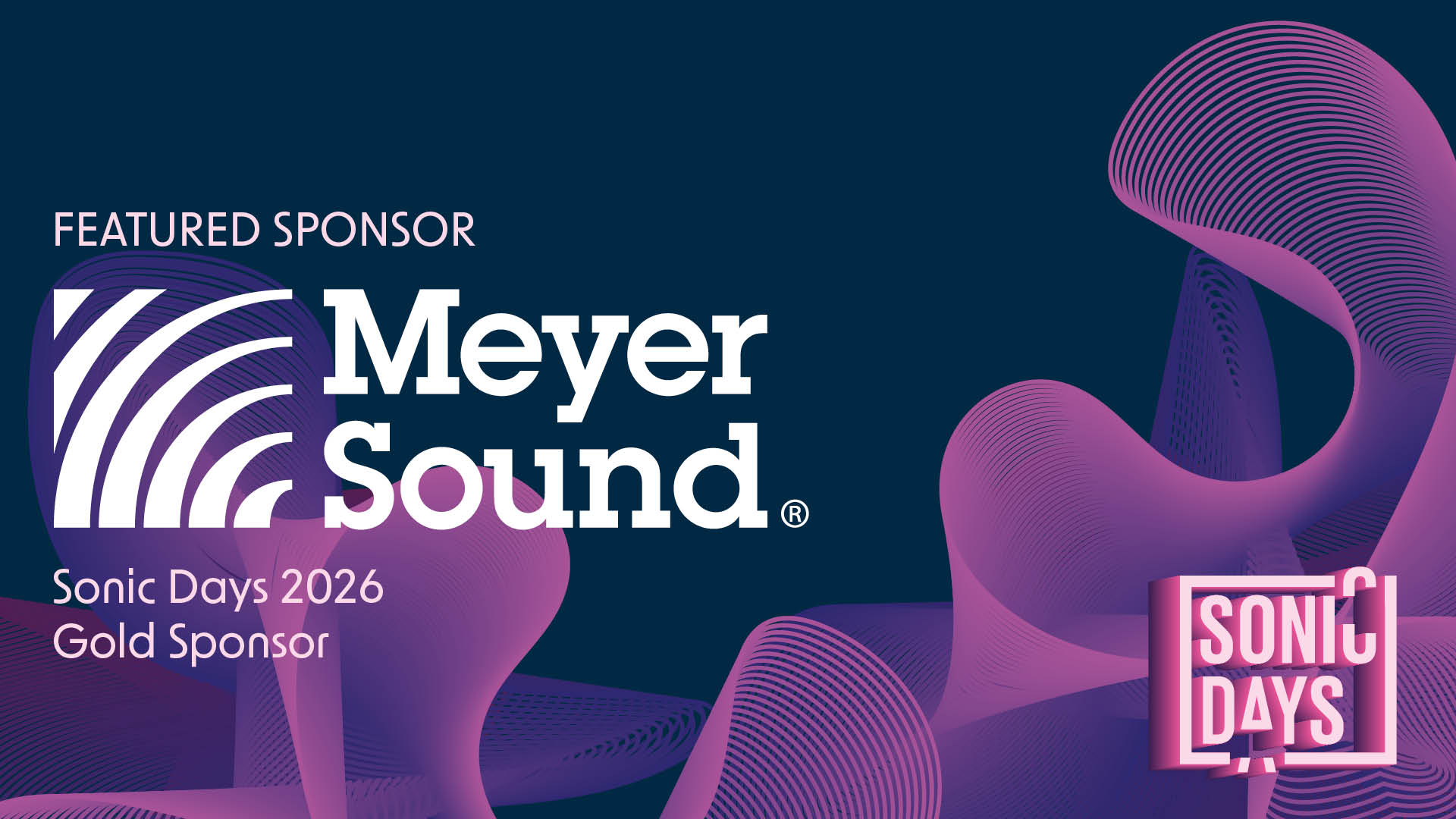 Meyer Sound returns as Gold Sponsor for Sonic Days 2026