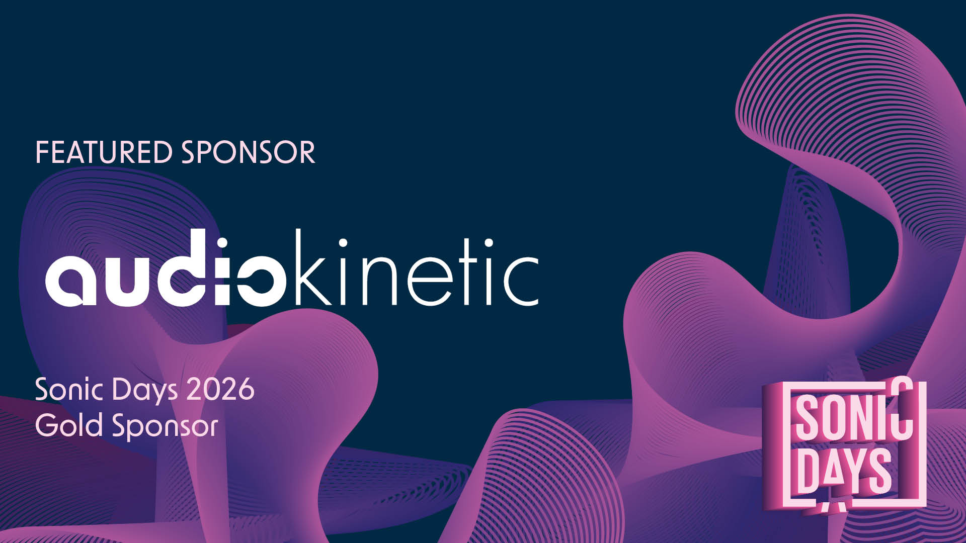 Audiokinetic returns as Gold Sponsor for Sonic Days 2026