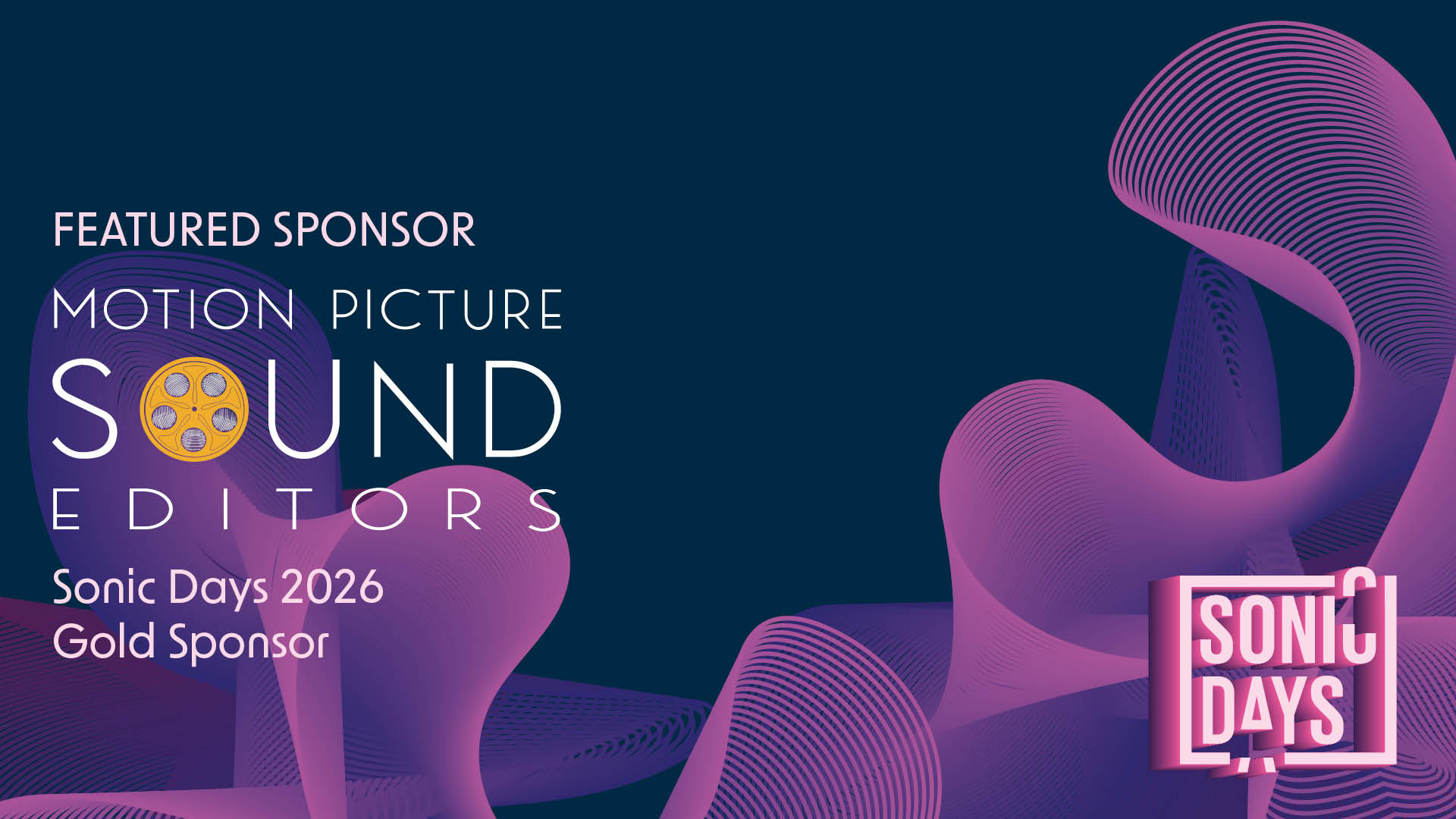 Motion Picture Sound Editors returns as Gold Sponsor for Sonic Days 2026